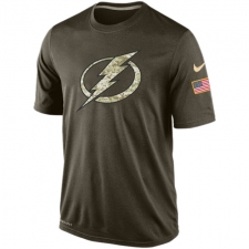 NHL Men's Tampa Bay Lightning Nike Olive Salute To Service KO Performance Dri-FIT T-Shirt
