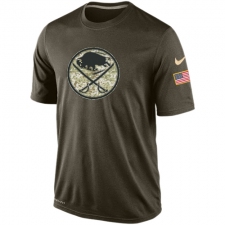 NHL Men's Buffalo Sabres Nike Olive Salute To Service KO Performance Dri-FIT T-Shirt