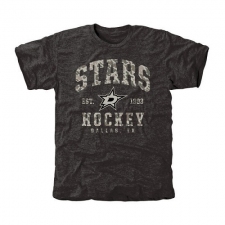 NHL Men's Dallas Stars Black Camo Stack Tri-Blend T-Shirt