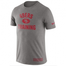 NFL Men's San Francisco 49ers Nike Heathered Gray Training Performance T-Shirt
