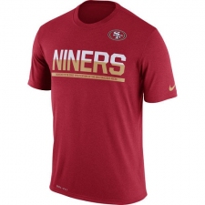 NFL Men's San Francisco 49ers Nike Scarlet Team Practice Legend Performance T-Shirt