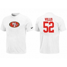 Nike San Francisco 49ers #52 Patrick Willis Name & Number NFL T-Shirt - White