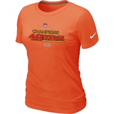 Nike San Francisco 49ers Women's 2012 NFC Conference Champions Trophy Collection NFL T-Shirt - Orange