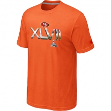 San Francisco 49ers 2012 Super Bowl XLVII On Our Way NFL T-Shirt - Orange