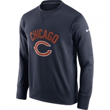 NFL Men's Chicago Bears Nike Navy Sideline Circuit Performance Sweatshirt