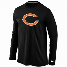 Nike Chicago Bears Team Logo Long Sleeve NFL T-Shirt - Black