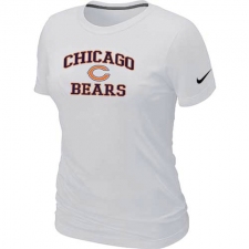 Nike Chicago Bears Women's Heart & Soul NFL T-Shirt - White