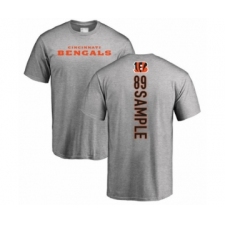 Football Cincinnati Bengals #89 Drew Sample Ash Backer T-Shirt