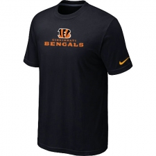 Nike Cincinnati Bengals Authentic Logo NFL T-Shirt - Black