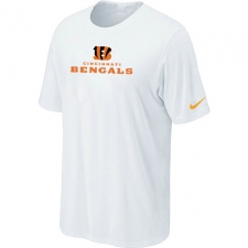 Nike Cincinnati Bengals Authentic Logo NFL T-Shirt - White