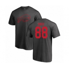 Football Buffalo Bills #88 Dawson Knox Ash One Color T-Shirt