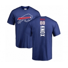 Football Buffalo Bills #88 Dawson Knox Royal Blue Backer T-Shirt