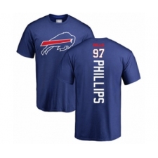 Football Buffalo Bills #97 Jordan Phillips Royal Blue Backer T-Shirt