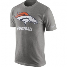 NFL Denver Broncos Nike Facility T-Shirt - Heathered Gray