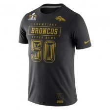 NFL Denver Broncos Nike Super Bowl 50 Champions Gold Pack T-Shirt - Black