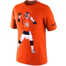 NFL Peyton Manning Denver Broncos Nike Silhouette T-Shirt - Orange