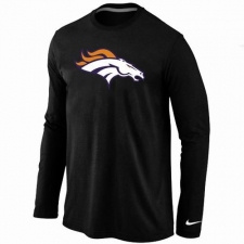 Nike Denver Broncos Team Logo Long Sleeve NFL T-Shirt - Black