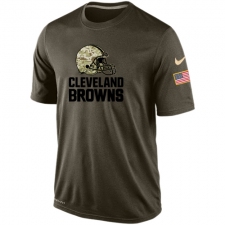 NFL Cleveland Browns Nike Olive Salute To Service KO Performance Dri-FIT T-Shirt