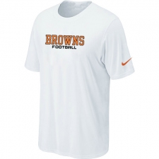 Nike Cleveland Browns Sideline Legend Authentic Font Dri-FIT NFL T-Shirt - White