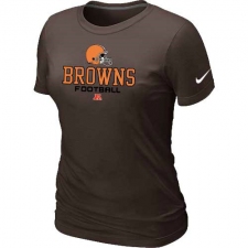 Nike Cleveland Browns Women's Critical Victory NFL T-Shirt - Brown