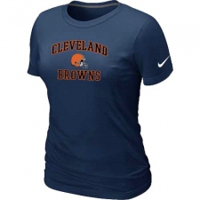Nike Cleveland Browns Women's Heart & Soul NFL T-Shirt - Dark Blue