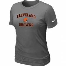 Nike Cleveland Browns Women's Heart & Soul NFL T-Shirt - Dark Grey