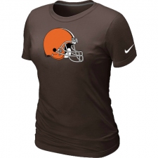 Nike Cleveland Browns Women's Legend Logo Dri-FIT NFL T-Shirt - Brown