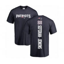 Football New England Patriots #88 Austin Seferian-Jenkins Navy Blue Backer T-Shirt
