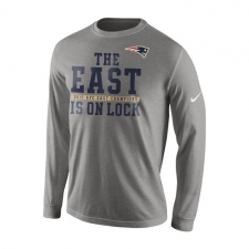 NFL Men's New England Patriots Nike Charcoal 2015 AFC East Division Champions Long Sleeve T-Shirt