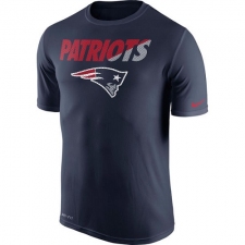 NFL Men's New England Patriots Nike Navy Legend Staff Practice Performance T-Shirt