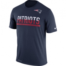 NFL Men's New England Patriots Nike Navy Team Practice Legend Performance T-Shirt