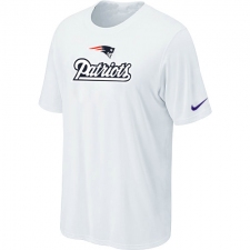 Nike New England Patriots Authentic Logo NFL T-Shirt - White