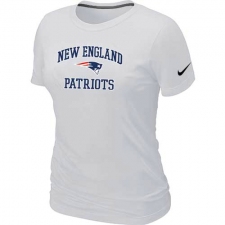 Nike New England Patriots Women's Heart & Soul NFL T-Shirt - White