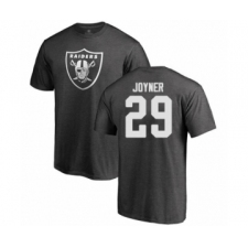 Football Oakland Raiders #29 Lamarcus Joyner Ash One Color T-Shirt