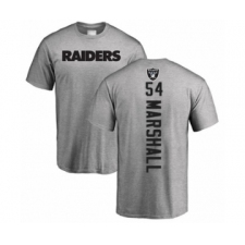 Football Oakland Raiders #54 Brandon Marshall Ash Backer T-Shirt