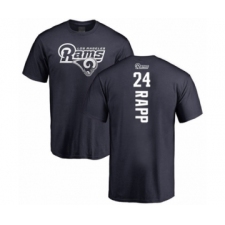 Football Los Angeles Rams #24 Taylor Rapp Navy Blue Backer T-Shirt