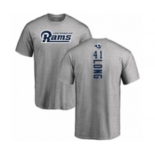 Football Los Angeles Rams #41 David Long Ash Backer T-Shirt
