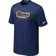 Nike Los Angeles Rams Sideline Legend Authentic Font Dri-FIT NFL T-Shirt - Navy Blue
