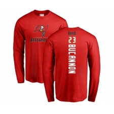 Football Tampa Bay Buccaneers #23 Deone Bucannon Red Backer Long Sleeve T-Shirt