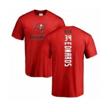 Football Tampa Bay Buccaneers #34 Mike Edwards Red Backer T-Shirt