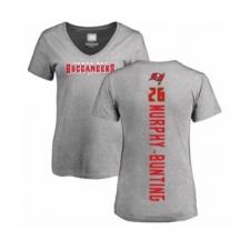 Football Women's Tampa Bay Buccaneers #26 Sean Murphy-Bunting Ash Backer T-Shirt