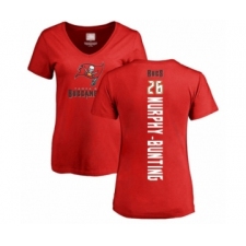 Football Women's Tampa Bay Buccaneers #26 Sean Murphy-Bunting Red Backer T-Shirt