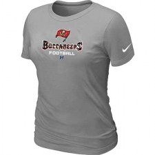 Nike Tampa Bay Buccaneers Women's Critical Victory NFL T-Shirt - Light Grey