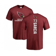 Football Arizona Cardinals #73 Max Garcia Maroon Backer T-Shirt