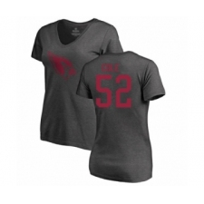 Football Women's Arizona Cardinals #52 Mason Cole Ash One Color T-Shirt