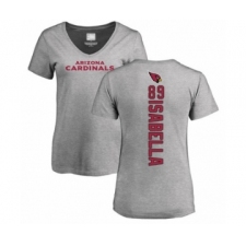 Football Women's Arizona Cardinals #89 Andy Isabella Ash Backer V-Neck T-Shirt