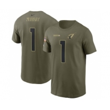 Men's Arizona Cardinals Kyler Murray Football Camo 2021 Salute To Service Name & Number T-Shirt