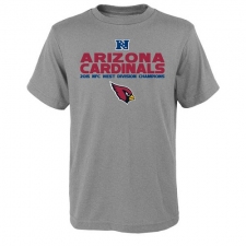 NFL Men Arizona Cardinals Heather Gray 2015 NFC West Division Champions Next Level T-Shirt