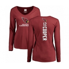 NFL Women's Nike Arizona Cardinals #12 Pharoh Cooper Maroon Backer Long Sleeve T-Shirt