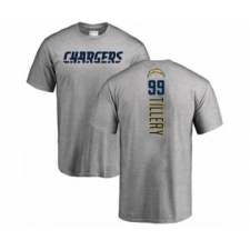 Football Los Angeles Chargers #99 Jerry Tillery Ash Backer T-Shirt